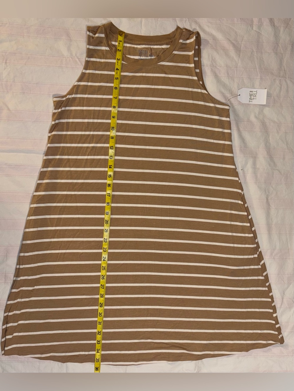 Time and Tru Sleeveless Knit Dress (T-shirt / Tank) in Size L NWT